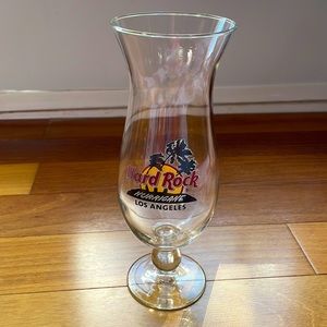 Hard Rock Café Los Angeles Souvenir Hurricane Glass